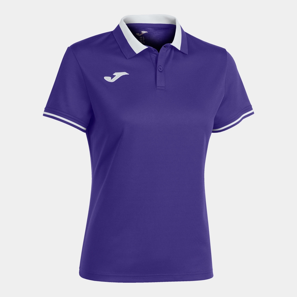 Championship Vi Maneca Scurta Polo Purple White Joma