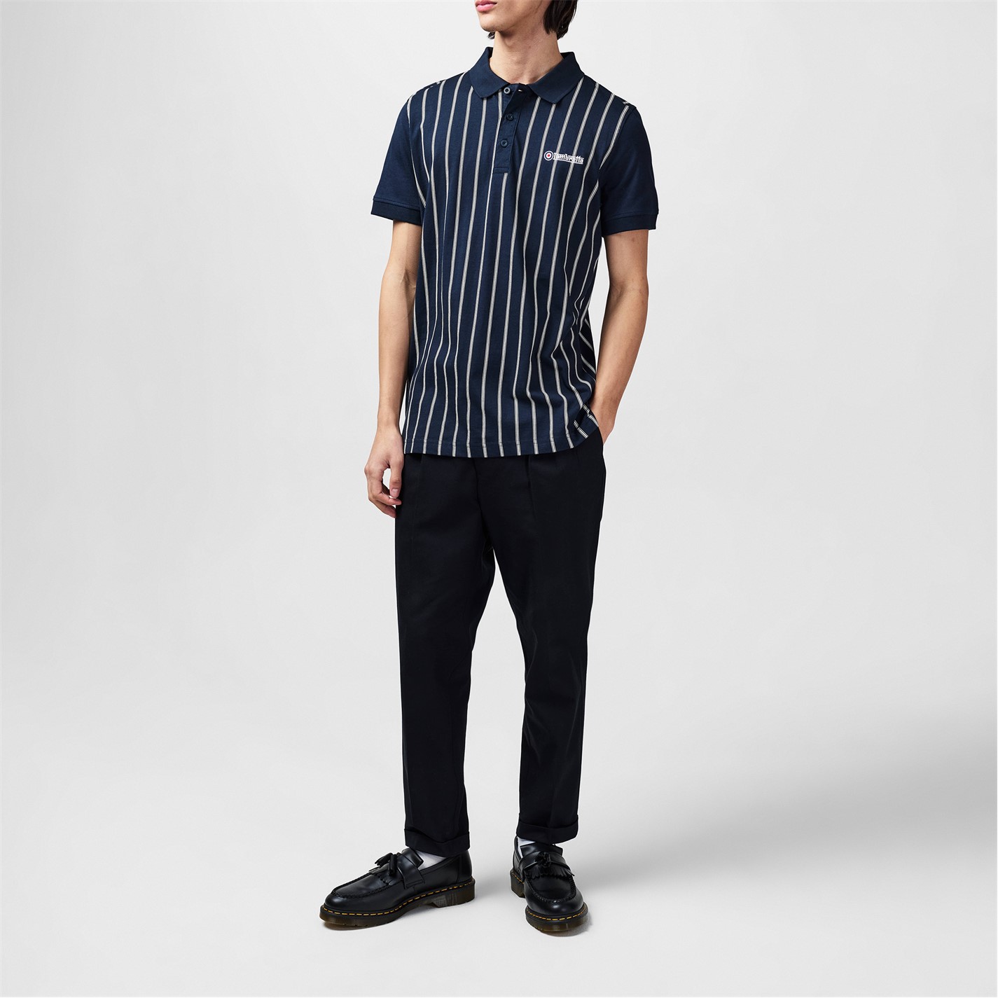 Camasa Lambretta Pinstripe Polo barbat