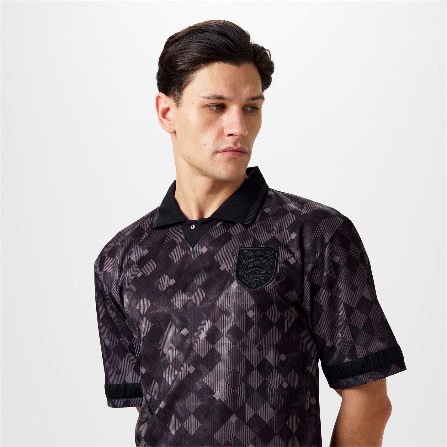 Camasa Score Draw England 1990 Black Out Retro