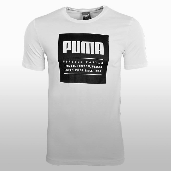 Tricouri bumbac sport Puma Barbati alb