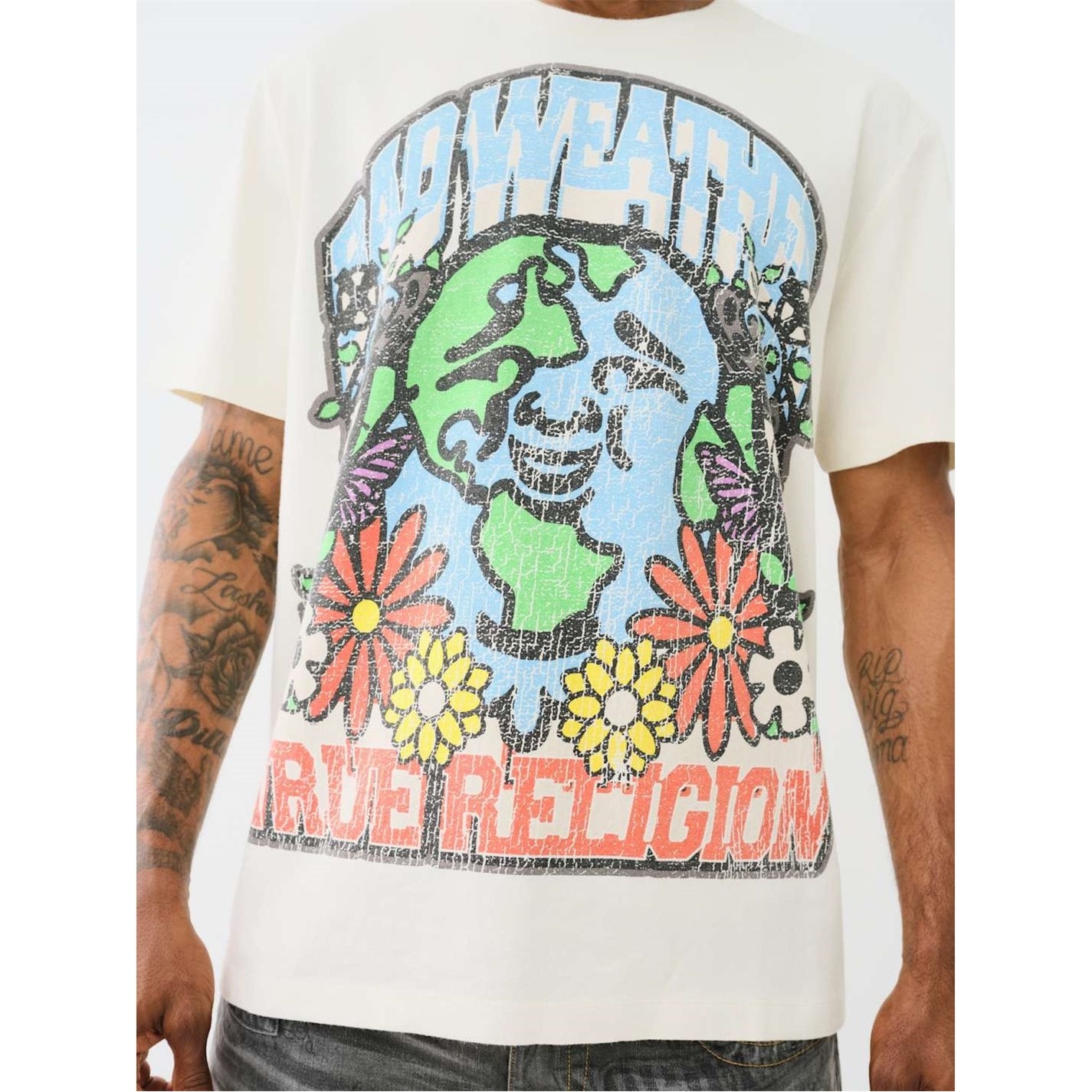 Camasa True Religion Relaxed Buddha T- barbat