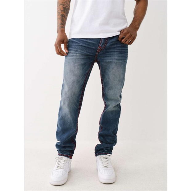 Blug True Religion Rocco Slim Fit Mid-Rise Washed barbat