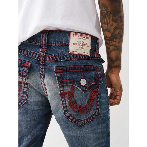 Blug True Religion Rocco Slim Fit Mid-Rise Washed barbat