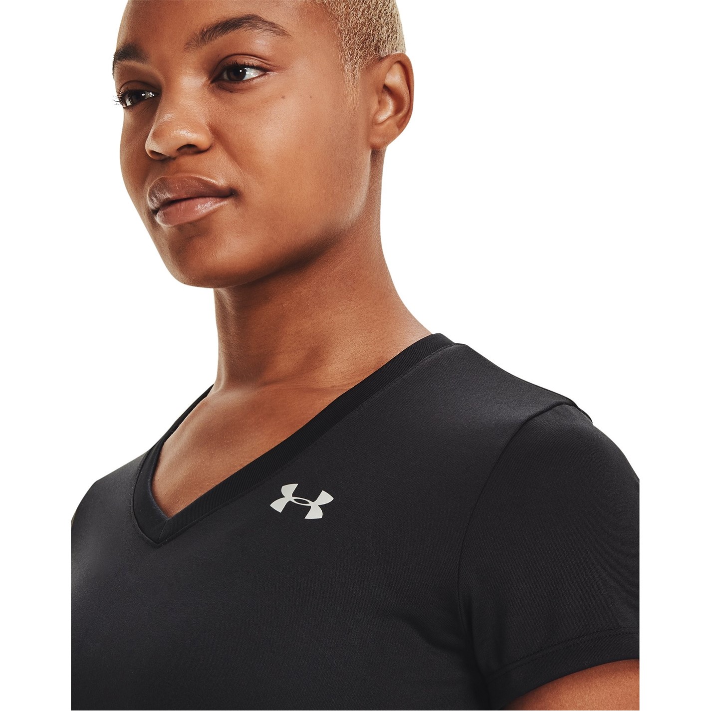 Under Armour Armour Techtm V-Neck Maneca Scurta dama