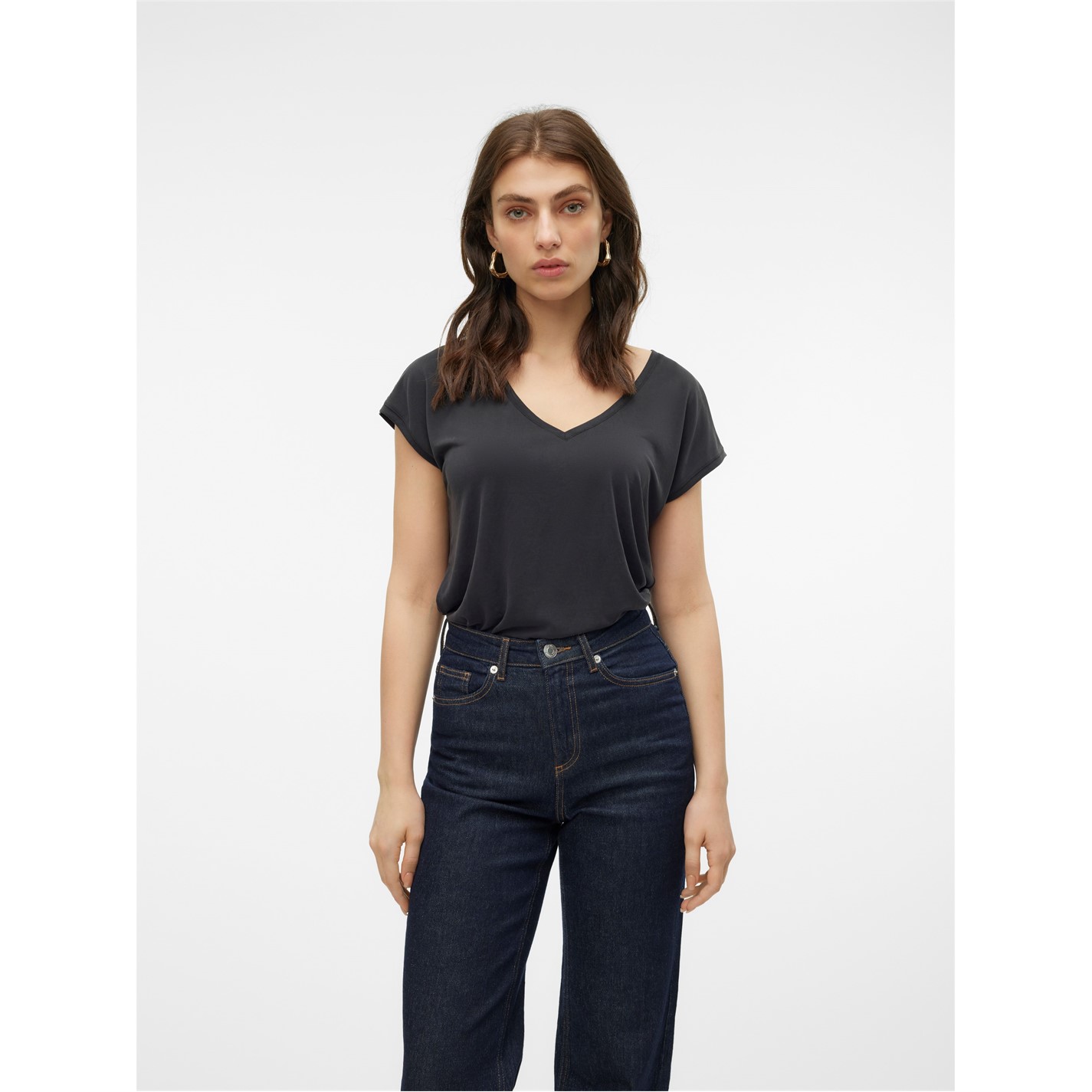 Vero Moda Maneca Scurta V-Neck