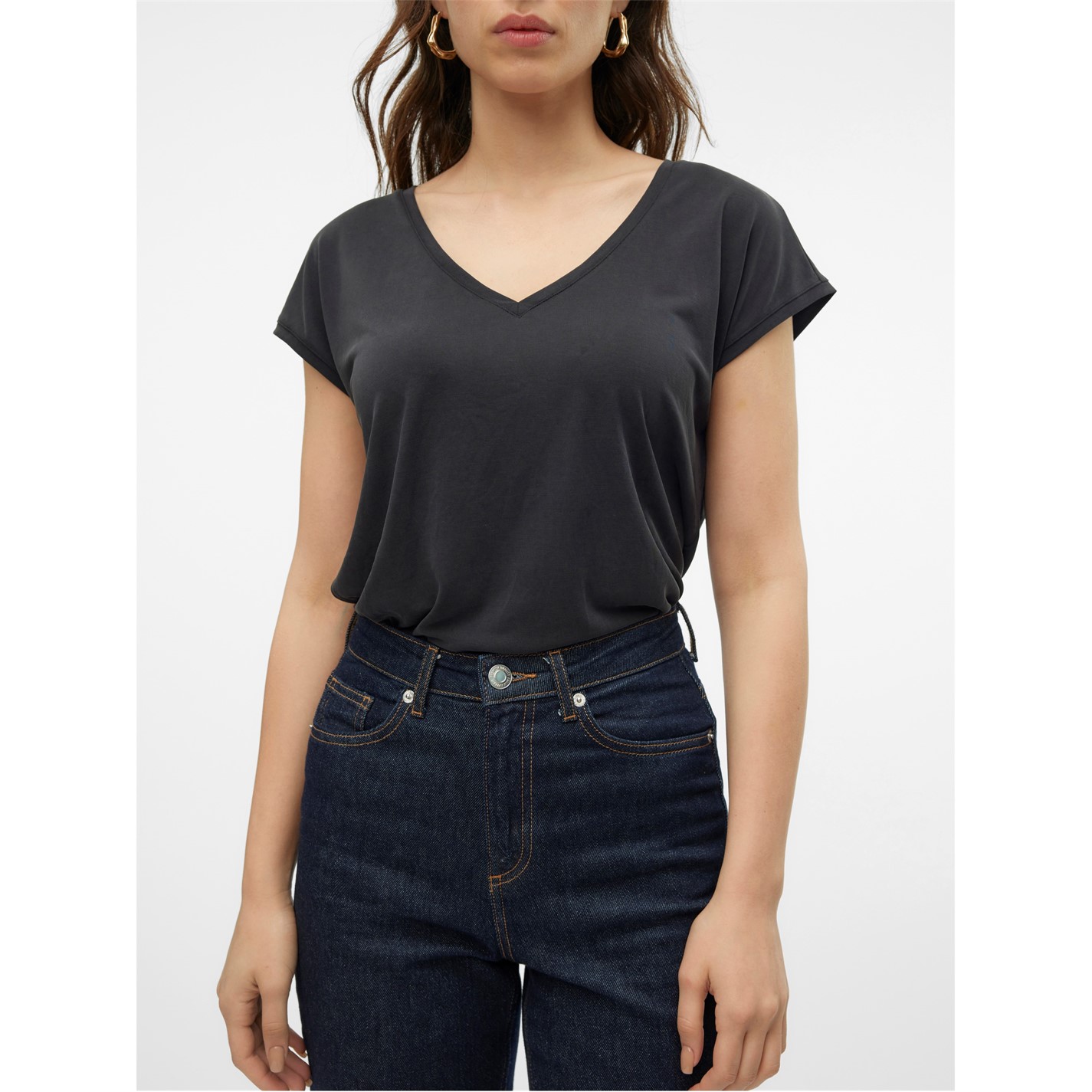 Vero Moda Maneca Scurta V-Neck