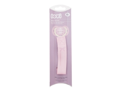 Baby Shower Soother Clip With Ribbon Girl - LOVI Apa de parfum